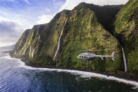 helicopter tours kona hawaii waterfalls